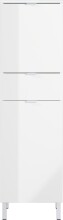 Midischrank >M-415< (BxHxT: 34x120x34 cm) in weiss - 34x120x34cm (BxHxT)