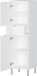 Midischrank >M-415< (BxHxT: 34x120x34 cm) in weiss - 34x120x34cm (BxHxT)