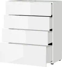 Kommode >M-404< (BxHxT: 83x102x42 cm) in weiss -...