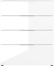 Kommode >M-404< (BxHxT: 83x102x42 cm) in weiss - 83x102x42cm (BxHxT)