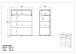 Kommode >M-404< (BxHxT: 83x102x42 cm) in braun | weiss - 83x102x42cm (BxHxT)