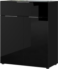 Kommode >M-404< (BxHxT: 83x102x42 cm) in schwarz -...