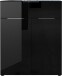 Kommode >M-404< (BxHxT: 83x102x42 cm) in schwarz - 83x102x42cm (BxHxT)