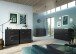 Kommode >M-404< (BxHxT: 83x102x42 cm) in schwarz - 83x102x42cm (BxHxT)
