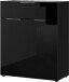 Kommode >M-404< (BxHxT: 83x102x42 cm) in schwarz - 83x102x42cm (BxHxT)