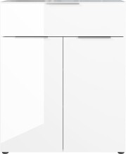 Kommode >M-404< (BxHxT: 83x102x42 cm) in weiss - 83x102x42cm (BxHxT)
