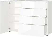 Sideboard >M-404< (BxHxT: 134x102x42 cm) in weiss -...