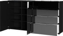Sideboard >M-404< (BxHxT: 184x102x42 cm) in schwarz...