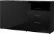Sideboard >M-404< (BxHxT: 184x102x42 cm) in schwarz - 184x102x42cm (BxHxT)