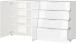Sideboard >M-404< (BxHxT: 184x102x42 cm) in weiss - 184x102x42cm (BxHxT)