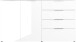 Sideboard >M-404< (BxHxT: 184x102x42 cm) in weiss - 184x102x42cm (BxHxT)