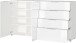 Sideboard >M-404< (BxHxT: 184x102x42 cm) in weiss - 184x102x42cm (BxHxT)