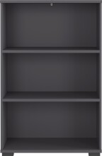 Bücherregal >M-416< (BxHxT: 80x123x40 cm) in anthrazit - 80x123x40cm (BxHxT)