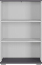 Bücherregal >M-416< (BxHxT: 80x123x40 cm) in grau | anthrazit