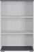 Bücherregal >M-416< (BxHxT: 80x123x40 cm) in grau | anthrazit