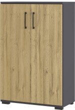 Kommode >M-416< (BxHxT: 80x123x40 cm) in anthrazit...