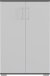 Kommode >M-416< (BxHxT: 80x123x40 cm) in grau | anthrazit - 80x123x40cm (BxHxT)