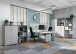 Kommode >M-416< (BxHxT: 80x123x40 cm) in grau | anthrazit - 80x123x40cm (BxHxT)