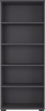 Bücherregal >M-416< (BxHxT: 80x200x40 cm) in anthrazit - 80x200x40cm (BxHxT)