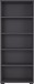 Bücherregal >M-416< (BxHxT: 80x200x40 cm) in anthrazit - 80x200x40cm (BxHxT)
