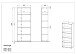 Bücherregal >M-416< (BxHxT: 80x200x40 cm) in anthrazit - 80x200x40cm (BxHxT)