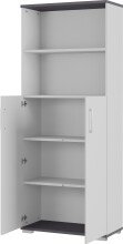 Aktenschrank >M-416< (BxHxT: 80x200x40 cm) in grau...