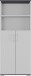Aktenschrank >M-416< (BxHxT: 80x200x40 cm) in grau | anthrazit