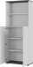 Aktenschrank >M-416< (BxHxT: 80x200x40 cm) in grau | anthrazit