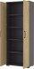 Aktenschrank >M-416< (BxHxT: 80x200x40 cm) in anthrazit | hellbraun