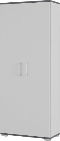 Aktenschrank >M-416< (BxHxT: 80x200x40 cm) in grau | anthrazit