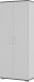 Aktenschrank >M-416< (BxHxT: 80x200x40 cm) in grau | anthrazit