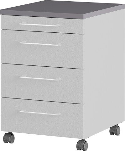 Rollcontainer >M-416< (BxHxT: 42x61x49 cm) in grau | anthrazit