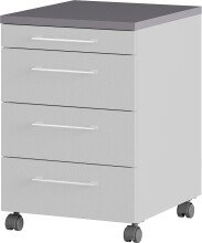 Rollcontainer >M-416< (BxHxT: 42x61x49 cm) in grau...
