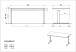 Schreibtisch >M-416< (BxHxT: 160x80x80 cm) in grau | silber - 160x80x80 (BxHxT)