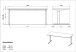 Schreibtisch >M-416< (BxHxT: 180x80x80 cm) in hellbraun | schwarz