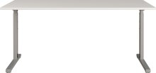 Schreibtisch >M-416< (BxHxT: 180x80x80 cm) in grau | silber - 180x80x80 (BxHxT)