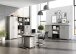 Schreibtisch >M-416< (BxHxT: 180x80x80 cm) in grau | silber - 180x80x80 (BxHxT)