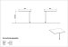 Schreibtisch >M-416< (BxHxT: 80x80x80 cm) in hellbraun | schwarz
