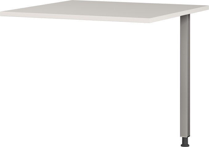 Schreibtisch >M-416< (BxHxT: 80x80x80 cm) in grau | silber - 80x80x80cm (BxHxT)