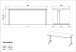 Schreibtisch >M-416< (BxHxT: 80x80x80 cm) in grau | silber - 80x80x80cm (BxHxT)