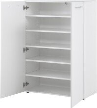 Kommode >M-406< (BxHxT: 88x120x40 cm) in weiss - 88x120x40cm (BxHxT)