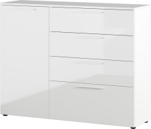 Sideboard >M-403< (BxHxT: 135x107x40 cm) in weiss -...