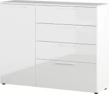 Sideboard >M-403< (BxHxT: 135x107x40 cm) in weiss -...