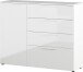 Sideboard >M-403< (BxHxT: 135x107x40 cm) in weiss - 135x107x40cm (BxHxT)