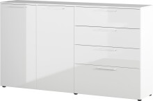 Sideboard >M-403< (BxHxT: 186x107x40 cm) in weiss -...