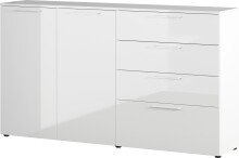 Sideboard >M-403< (BxHxT: 186x107x40 cm) in weiss -...