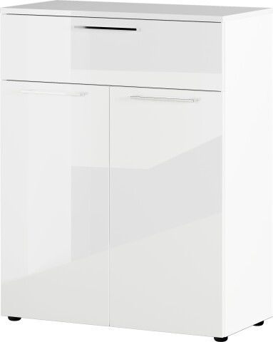 Kommode >M-403< (BxHxT: 84x107x40 cm) in weiss - 84x107x40cm (BxHxT)