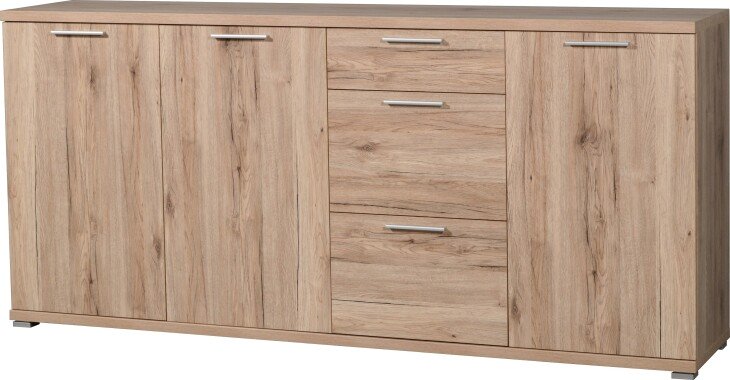 Sideboard >M-395< (BxHxT: 192x88x40 cm) in braun - 192x88x40cm (BxHxT)