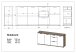 Sideboard >M-395< (BxHxT: 192x88x40 cm) in braun - 192x88x40cm (BxHxT)