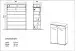 Kommode >M-407< (BxHxT: 89x118x37 cm) in weiss | braun - 89x118x37cm (BxHxT)